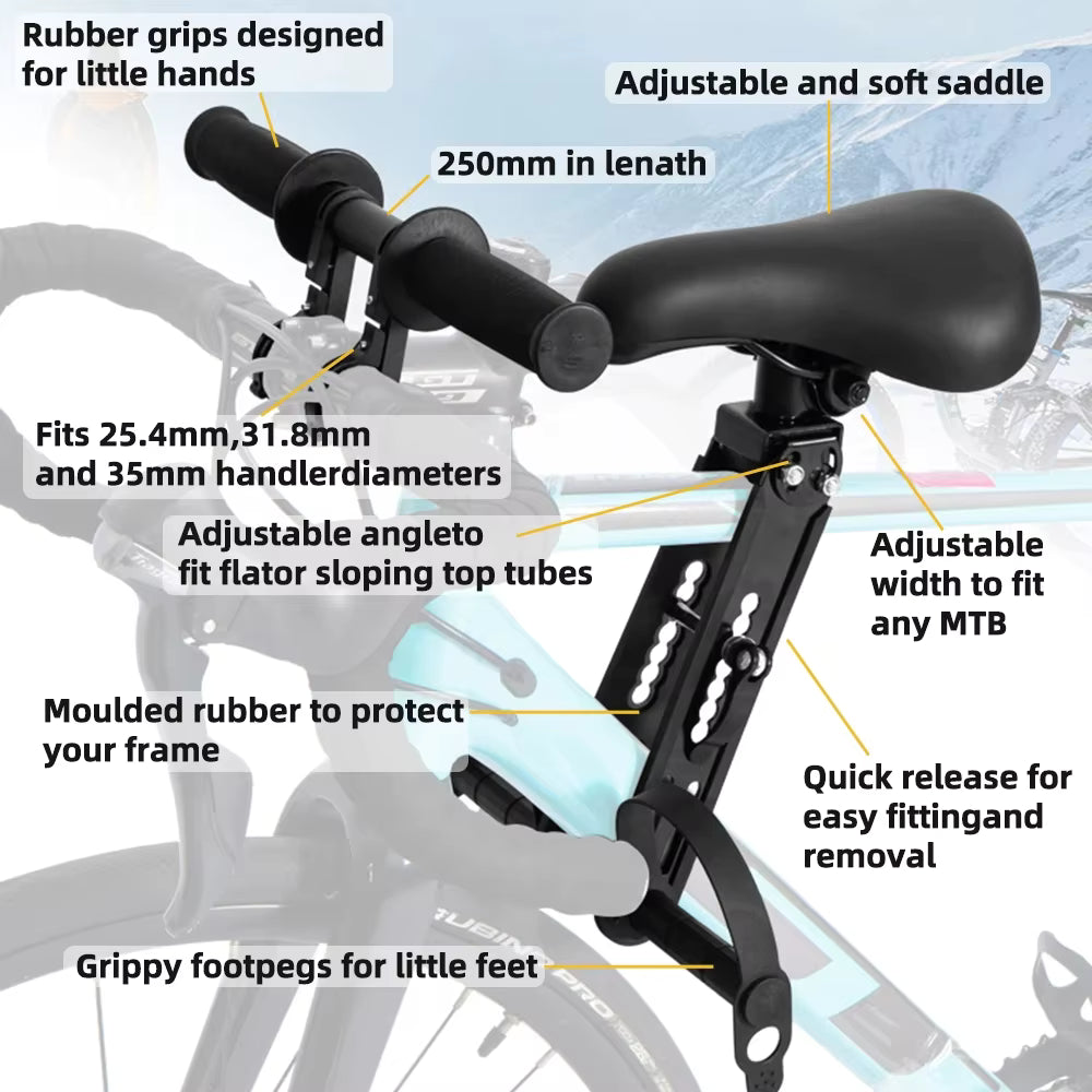 RideNest | Siège vélo avant pour enfant