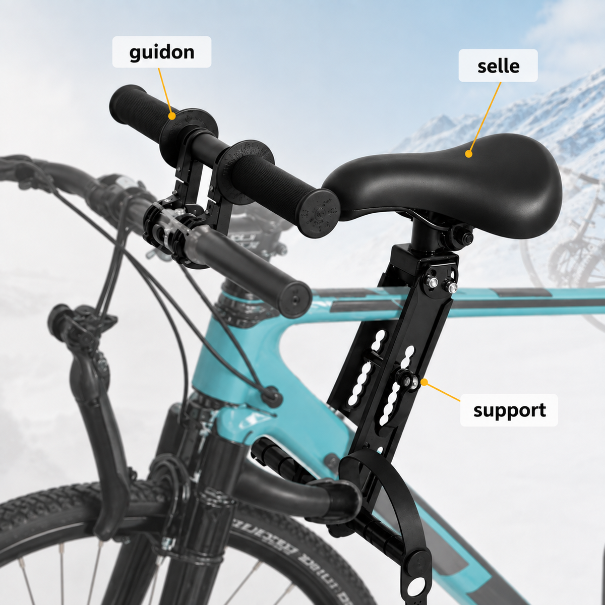 RideNest | Siège vélo avant pour enfant