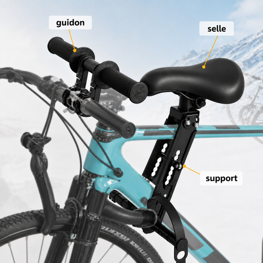 RideNest | Siège vélo avant pour enfant
